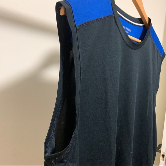 Sleeveless Navy Athletic T - Picture 3 of 5